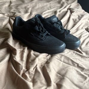 Vans Men's All-Black Canvas Sneakers